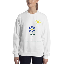 Load image into Gallery viewer, Women&#39;s Gildan Sweatshirt Unisex Heavy Blend Crew-neck Sweatshirt. Sun, flower. ©