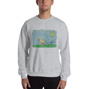 Men's Sweatshirt Unisex Heavy Blend Crewneck Sweatshirt. Just ducking around. ©