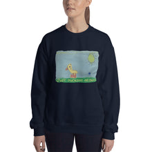 Load image into Gallery viewer, Women&#39;s Gildan Sweatshirt Unisex Heavy Blend Crew-neck Sweatshirt. Just ducking around. ©