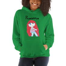 Load image into Gallery viewer, Women's Hoodies Heavy Blend Hooded Sweatshirt. Pineapple. (black lettering) ©
