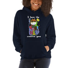 Load image into Gallery viewer, Women's Hoodies Heavy Blend Hooded Sweatshirt. I have the creative gene. (white lettering) ©