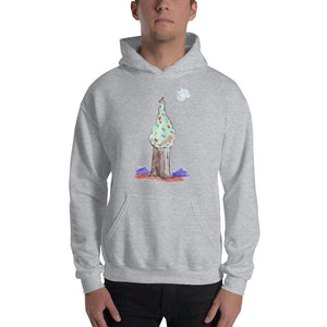 Men's Hoodies Heavy Blend Hooded Sweatshirt. Christmas tree. ©