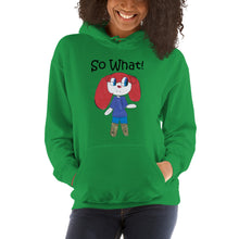 Load image into Gallery viewer, Women's Hoodies Heavy Blend Hooded Sweatshirt. So What! (black lettering) ©