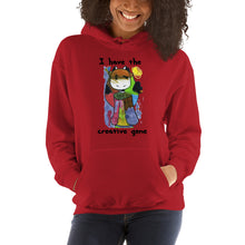 Load image into Gallery viewer, Women's Hoodies Heavy Blend Hooded Sweatshirt. I have the creative gene. (black lettering) ©