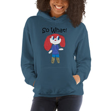 Load image into Gallery viewer, Women's Hoodies Heavy Blend Hooded Sweatshirt. So What! (black lettering) ©