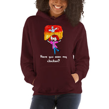 Load image into Gallery viewer, Women&#39;s Hoodies Heavy Blend Hooded Sweatshirt. Have you seen my chicken? (white lettering) ©