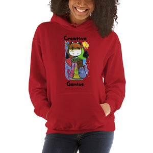 Women's Hoodies Heavy Blend Hooded Sweatshirt. Creative Genius. (black lettering) ©