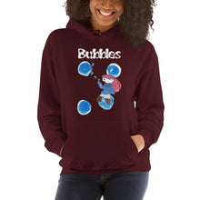 Load image into Gallery viewer, Women's Hoodies Heavy Blend Hooded Sweatshirt.. Bubbles. (white lettering) ©