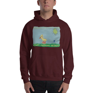 Men's Hoodies Heavy Blend Hooded Sweatshirt. Just ducking around. ©