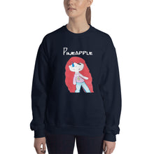 Load image into Gallery viewer, Women&#39;s Gildan Sweatshirt Unisex Heavy Blend Crew-neck Sweatshirt. Pineapple. (white lettering) ©