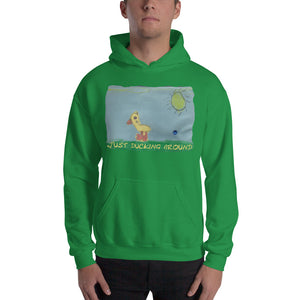 Men's Hoodies Heavy Blend Hooded Sweatshirt. Just ducking around. ©