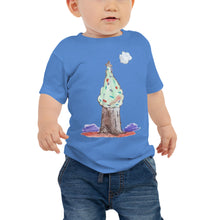 Load image into Gallery viewer, Baby T-shirt Bella + Canvas Baby Jersey Short Sleeve Tee with Tear Away Label. Christmas tree. ©