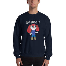 Load image into Gallery viewer, Men&#39;s Sweatshirt Unisex Heavy Blend Crewneck Sweatshirt. So What! (white lettering) ©