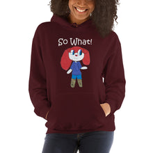 Load image into Gallery viewer, Women's Hoodies Heavy Blend Hooded Sweatshirt. So What! (white lettering) ©
