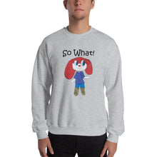 Load image into Gallery viewer, Men&#39;s Sweatshirt Unisex Heavy Blend Crewneck Sweatshirt. So What! (black lettering) ©