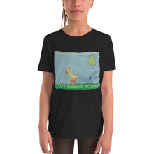 Load image into Gallery viewer, Youth T-shirt Bella + Canvas Short Sleeve Tee with Tear Away Label. Just ducking around. ©