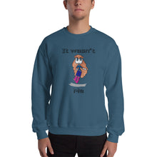 Load image into Gallery viewer, Men&#39;s Sweatshirt Unisex Heavy Blend Crewneck Sweatshirt. It wasn&#39;t me. (black lettering) ©