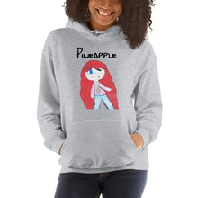 Load image into Gallery viewer, Women's Hoodies Heavy Blend Hooded Sweatshirt. Pineapple. (black lettering) ©