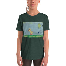 Load image into Gallery viewer, Youth T-shirt Bella + Canvas Short Sleeve Tee with Tear Away Label. Just ducking around. ©