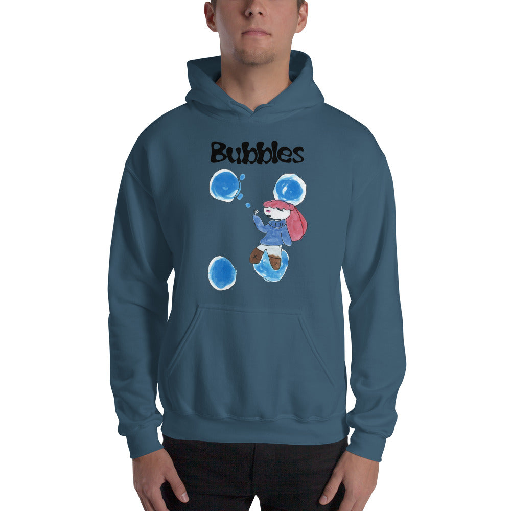 Men's Hoodies Heavy Blend Hooded Sweatshirt. Bubbles. (black lettering) ©