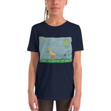 Load image into Gallery viewer, Youth T-shirt Bella + Canvas Short Sleeve Tee with Tear Away Label. Just ducking around. ©