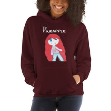 Load image into Gallery viewer, Women's Hoodies Heavy Blend Hooded Sweatshirt. Pineapple. (white lettering) ©