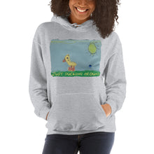 Load image into Gallery viewer, Women's Hoodies Heavy Blend Hooded Sweatshirt. Just ducking around. ©