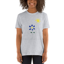 Load image into Gallery viewer, Women&#39;s Gildan T-shirts Unisex Softstyle T-Shirt with Tear Away Label. Sun, flower. ©