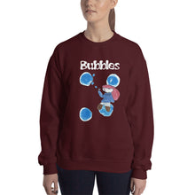 Load image into Gallery viewer, Women&#39;s Gildan Sweatshirt Unisex Heavy Blend Crew-neck Sweatshirt. Bubbles. (white lettering) ©