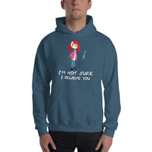 Load image into Gallery viewer, Men&#39;s Hoodies Heavy Blend Hooded Sweatshirt. I&#39;m not sure I believe you. (white lettering) ©