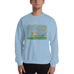 Men's Sweatshirt Unisex Heavy Blend Crewneck Sweatshirt. Just ducking around. ©