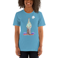 Load image into Gallery viewer, Women's T-shirts Short Sleeve Jersey T-Shirt. Christmas tree. ©