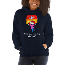 Load image into Gallery viewer, Women&#39;s Hoodies Heavy Blend Hooded Sweatshirt. Have you seen my chicken? (white lettering) ©