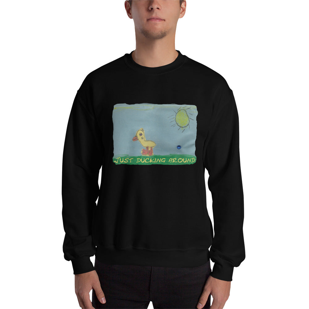 Men's Sweatshirt Unisex Heavy Blend Crewneck Sweatshirt. Just ducking around. ©