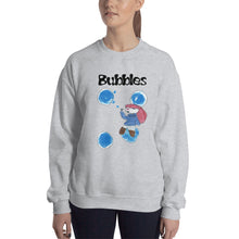 Load image into Gallery viewer, Women&#39;s Gildan Sweatshirt Unisex Heavy Blend Crew-neck Sweatshirt. Bubbles. (black lettering) ©