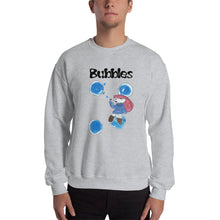 Load image into Gallery viewer, Men&#39;s Sweatshirt Unisex Heavy Blend Crewneck Sweatshirt. Bubbles. (black lettering) ©