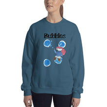 Load image into Gallery viewer, Women&#39;s Gildan Sweatshirt Unisex Heavy Blend Crew-neck Sweatshirt. Bubbles. (black lettering) ©