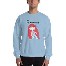 Load image into Gallery viewer, Men&#39;s Sweatshirt Unisex Heavy Blend Crewneck Sweatshirt. Pineapple. (black lettering) ©