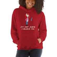 Load image into Gallery viewer, Women's Hoodies Heavy Blend Hooded Sweatshirt. I'm not sure I believe you. (white lettering) ©