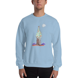 Men's Sweatshirt Unisex Heavy Blend Crewneck Sweatshirt. Christmas tree. ©