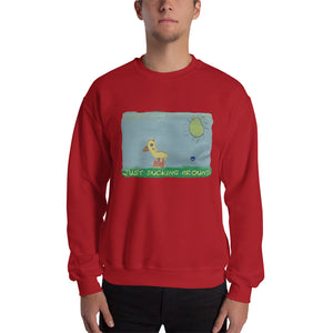 Men's Sweatshirt Unisex Heavy Blend Crewneck Sweatshirt. Just ducking around. ©