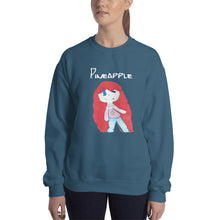 Load image into Gallery viewer, Women&#39;s Gildan Sweatshirt Unisex Heavy Blend Crew-neck Sweatshirt. Pineapple. (white lettering) ©