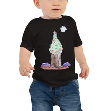 Load image into Gallery viewer, Baby T-shirt Bella + Canvas Baby Jersey Short Sleeve Tee with Tear Away Label. Christmas tree. ©