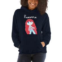 Load image into Gallery viewer, Women's Hoodies Heavy Blend Hooded Sweatshirt. Pineapple. (white lettering) ©