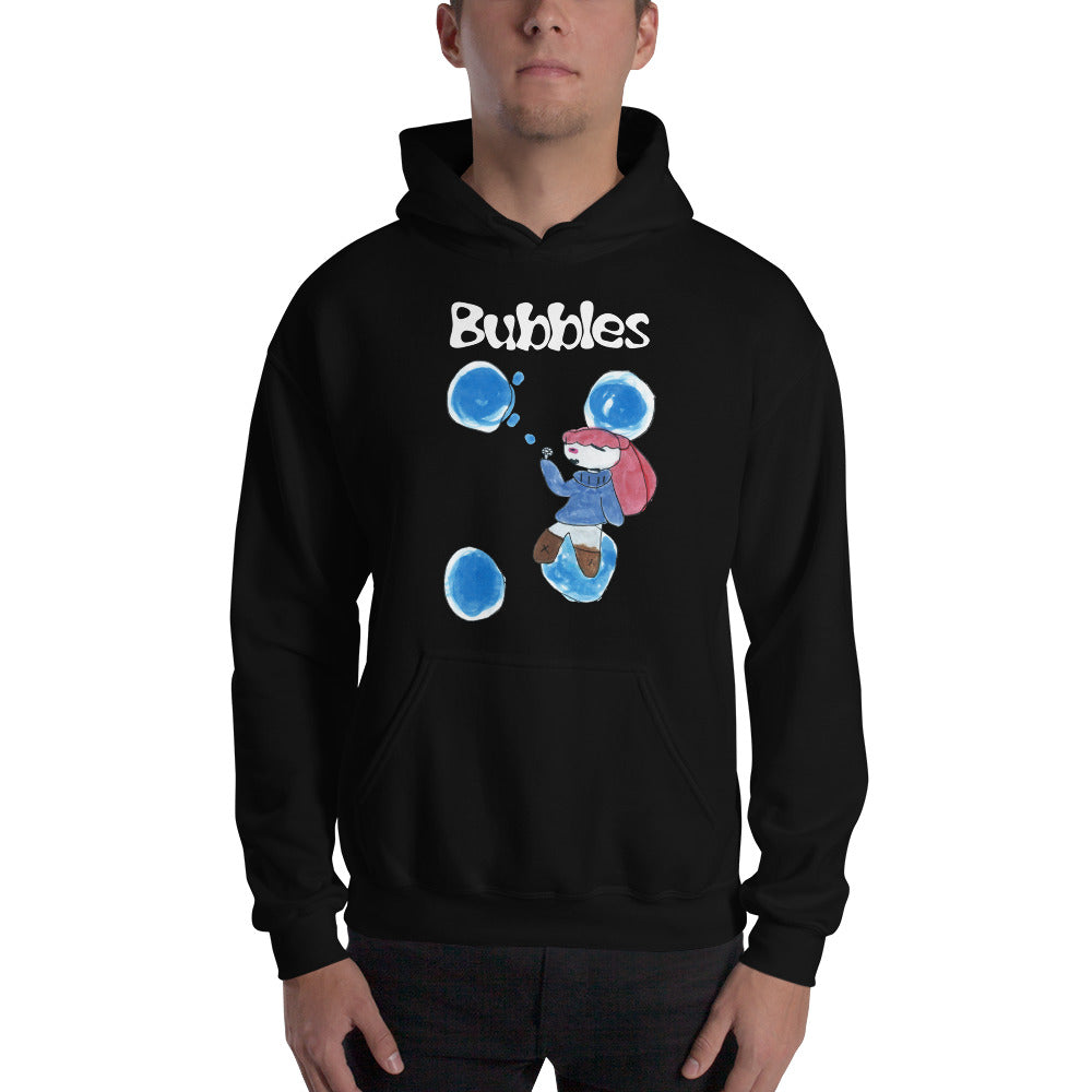 Men's Hoodies Heavy Blend Hooded Sweatshirt. Bubbles. (white lettering) ©