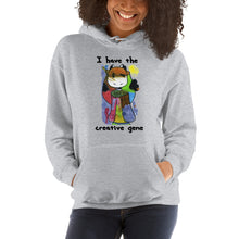 Load image into Gallery viewer, Women's Hoodies Heavy Blend Hooded Sweatshirt. I have the creative gene. (black lettering) ©