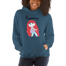 Load image into Gallery viewer, Women's Hoodies Heavy Blend Hooded Sweatshirt. Pineapple. (black lettering) ©