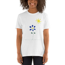 Load image into Gallery viewer, Women&#39;s Gildan T-shirts Unisex Softstyle T-Shirt with Tear Away Label. Sun, flower. ©