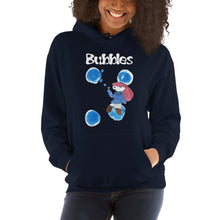Load image into Gallery viewer, Women's Hoodies Heavy Blend Hooded Sweatshirt.. Bubbles. (white lettering) ©