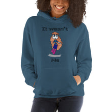 Load image into Gallery viewer, Women's Hoodies Heavy Blend Hooded Sweatshirt. It wasn't me. (black lettering) ©